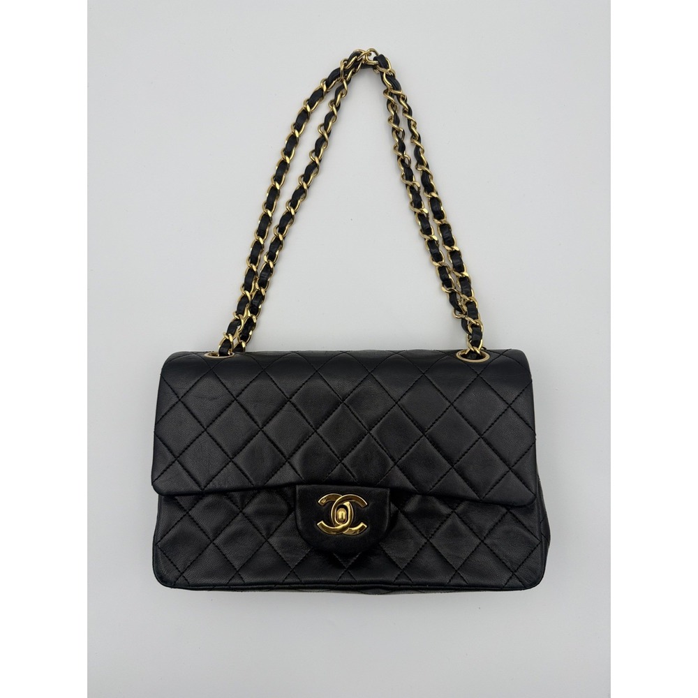 CHANEL Medium Classic Double Flap Bag Quilted Lambskin Gold-Plated Hardware